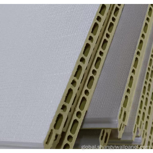 600mm Wide WPC Wall Panels Large and small pore stone plastic integrated plate Factory